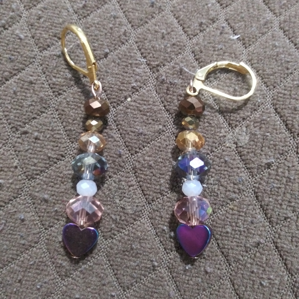 Handmade earrings crystal